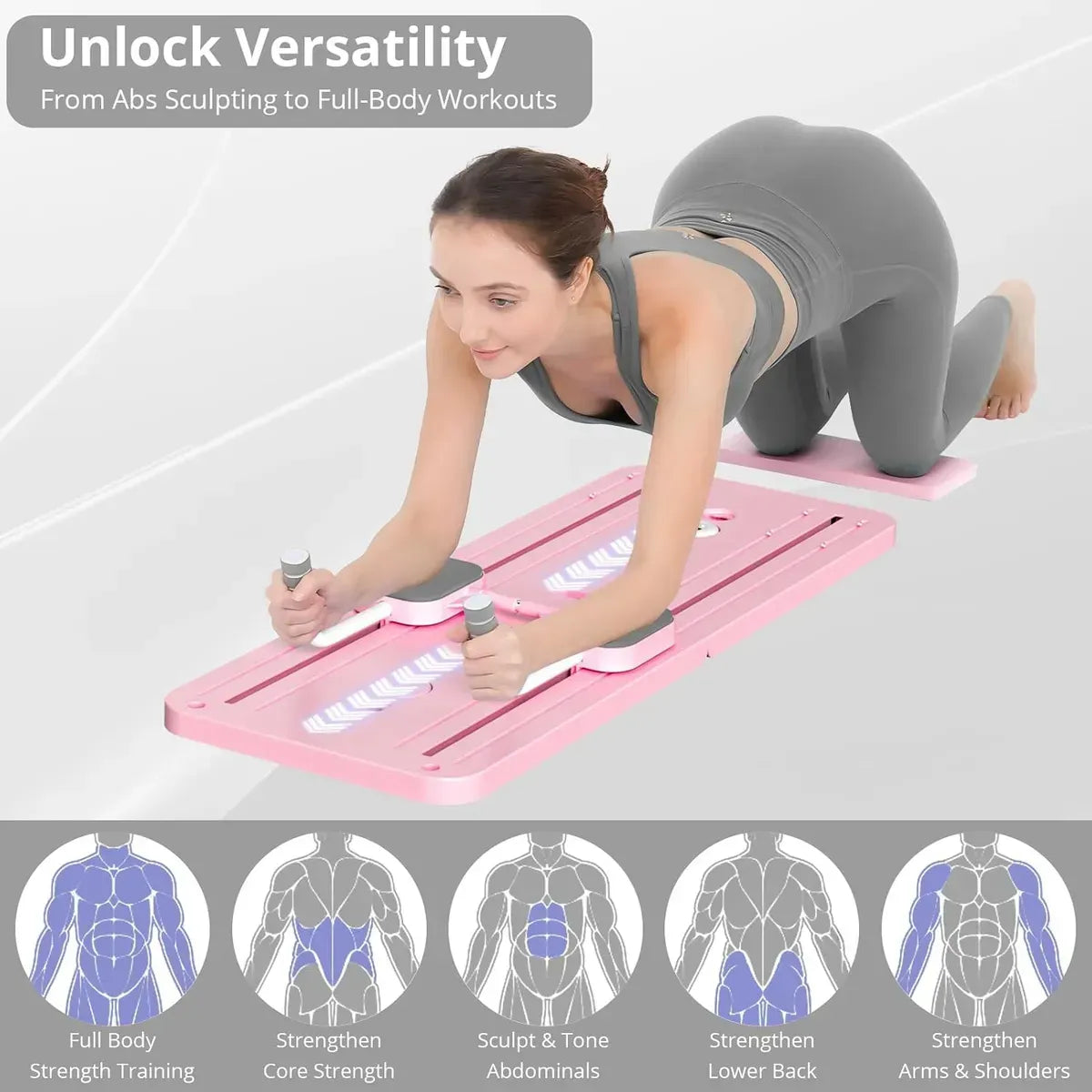 Tabla De Pilates Ejercicios Multifuncional Plegable Portatil