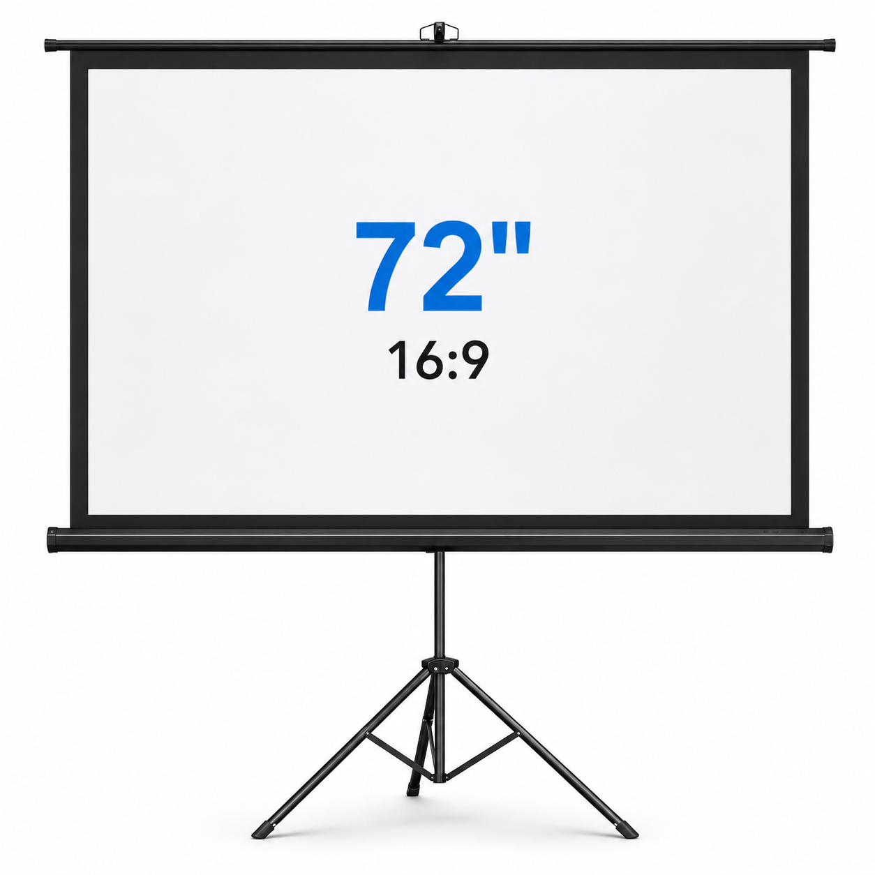 Telón para Proyector 72" con Trípode Portátil | Pantalla 16:9 HD para Video Beam