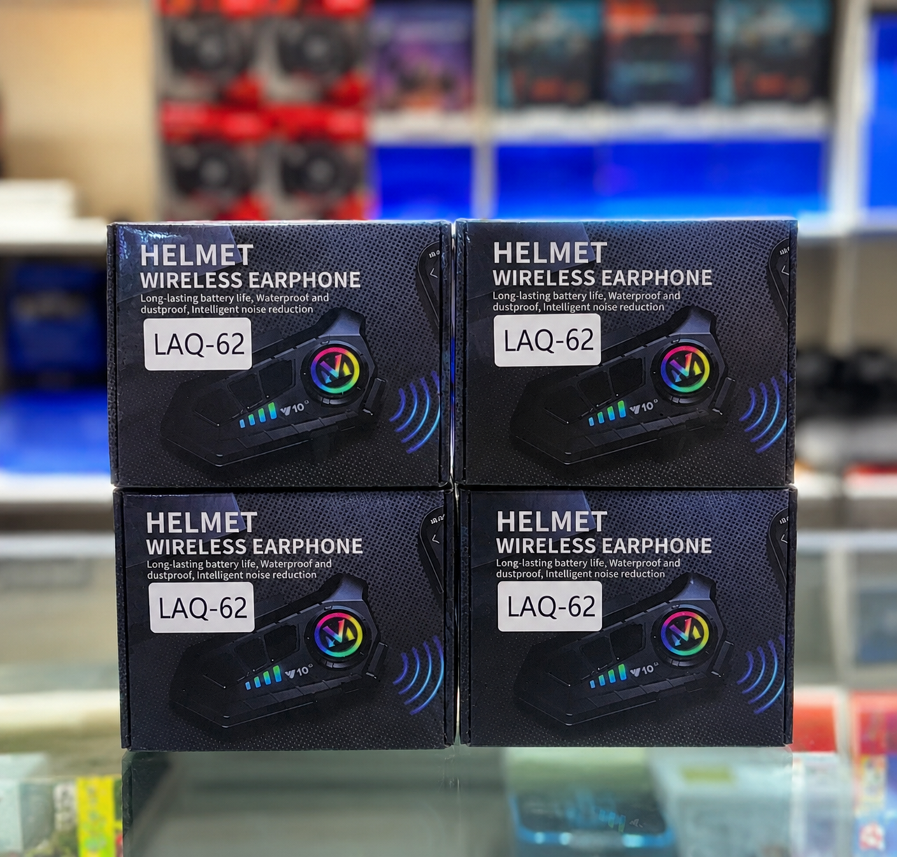 Intercomunicador Bluetooth V10 para Casco Moto | Manos Libres con Luz RGB