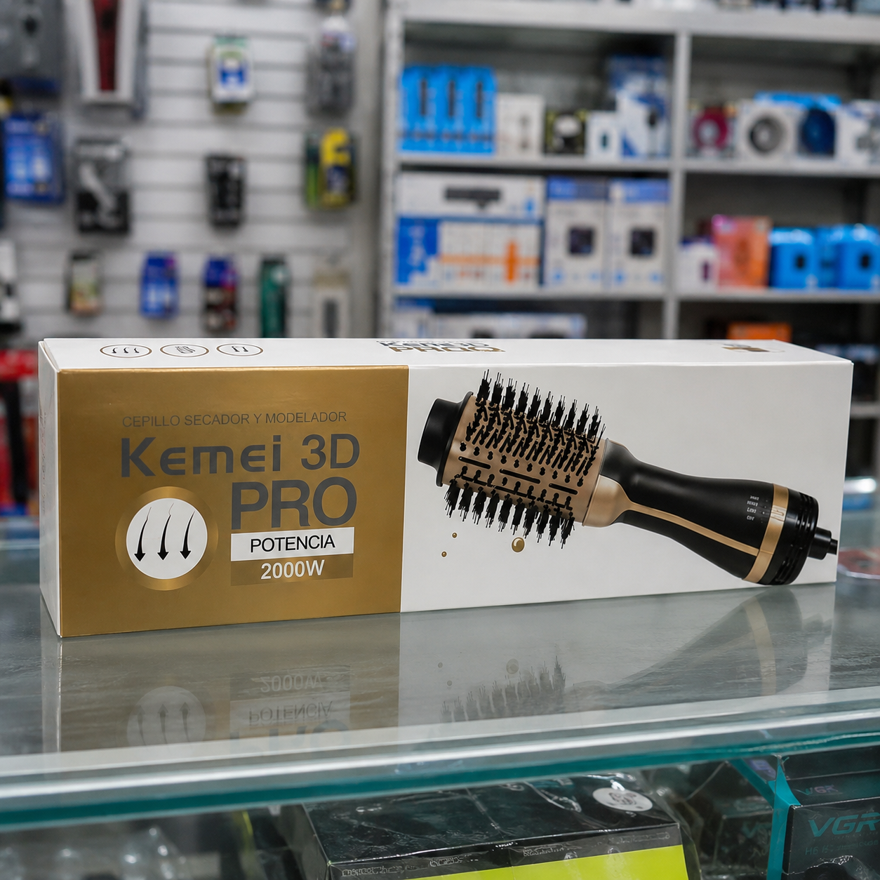 Cepillo Secador y Modelador Keratin 3D Pro 2000W