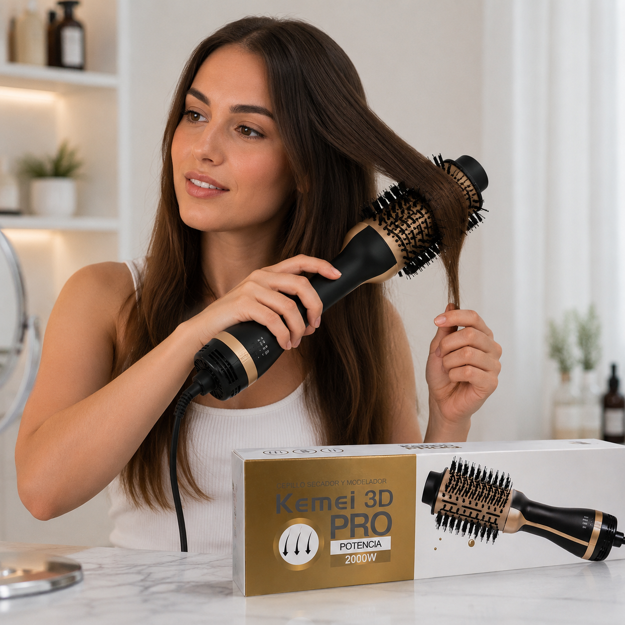 Cepillo Secador y Modelador Keratin 3D Pro 2000W