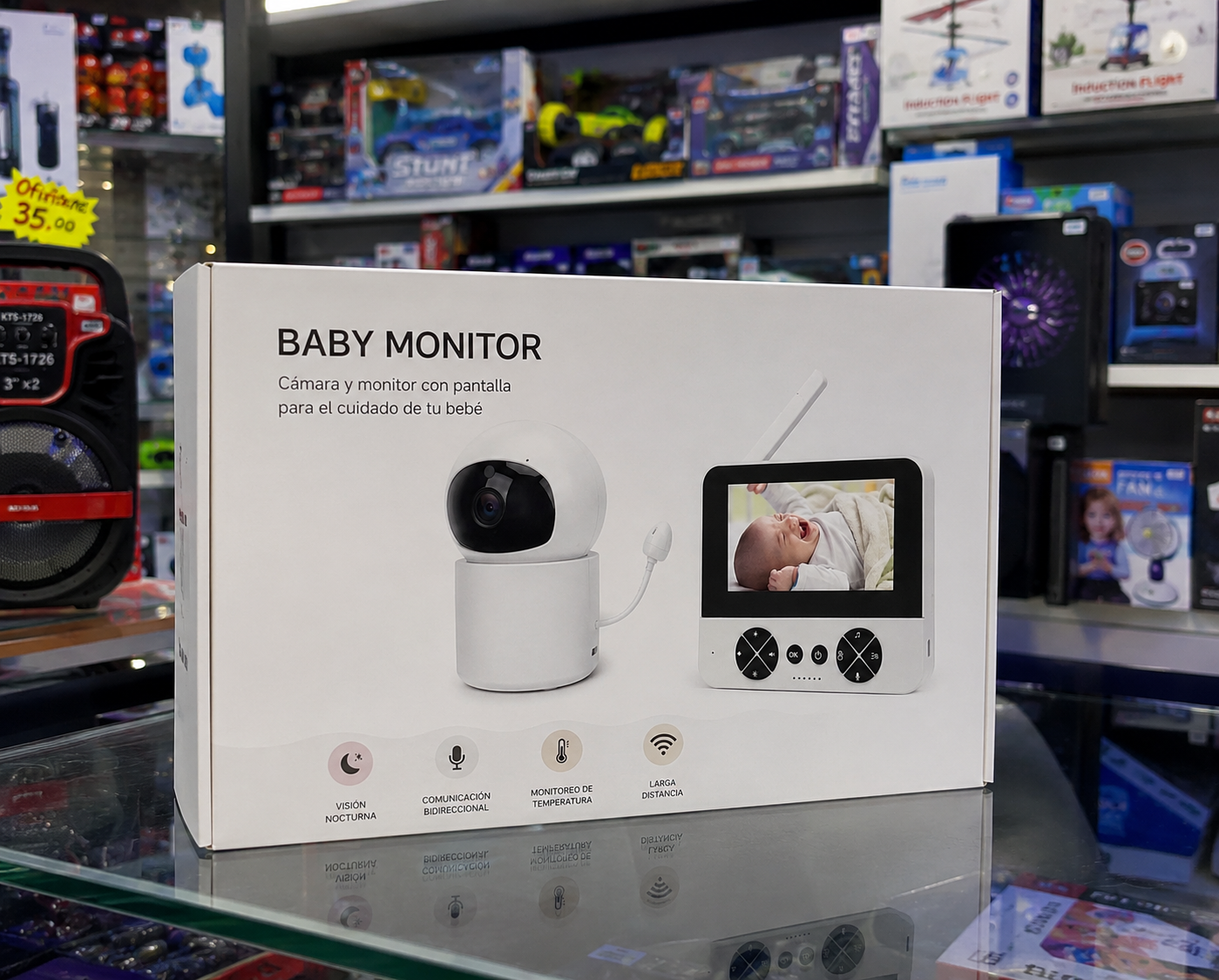 Monitor para Bebé C5 Robótico 4.3 Pulgadas con Visión Nocturna