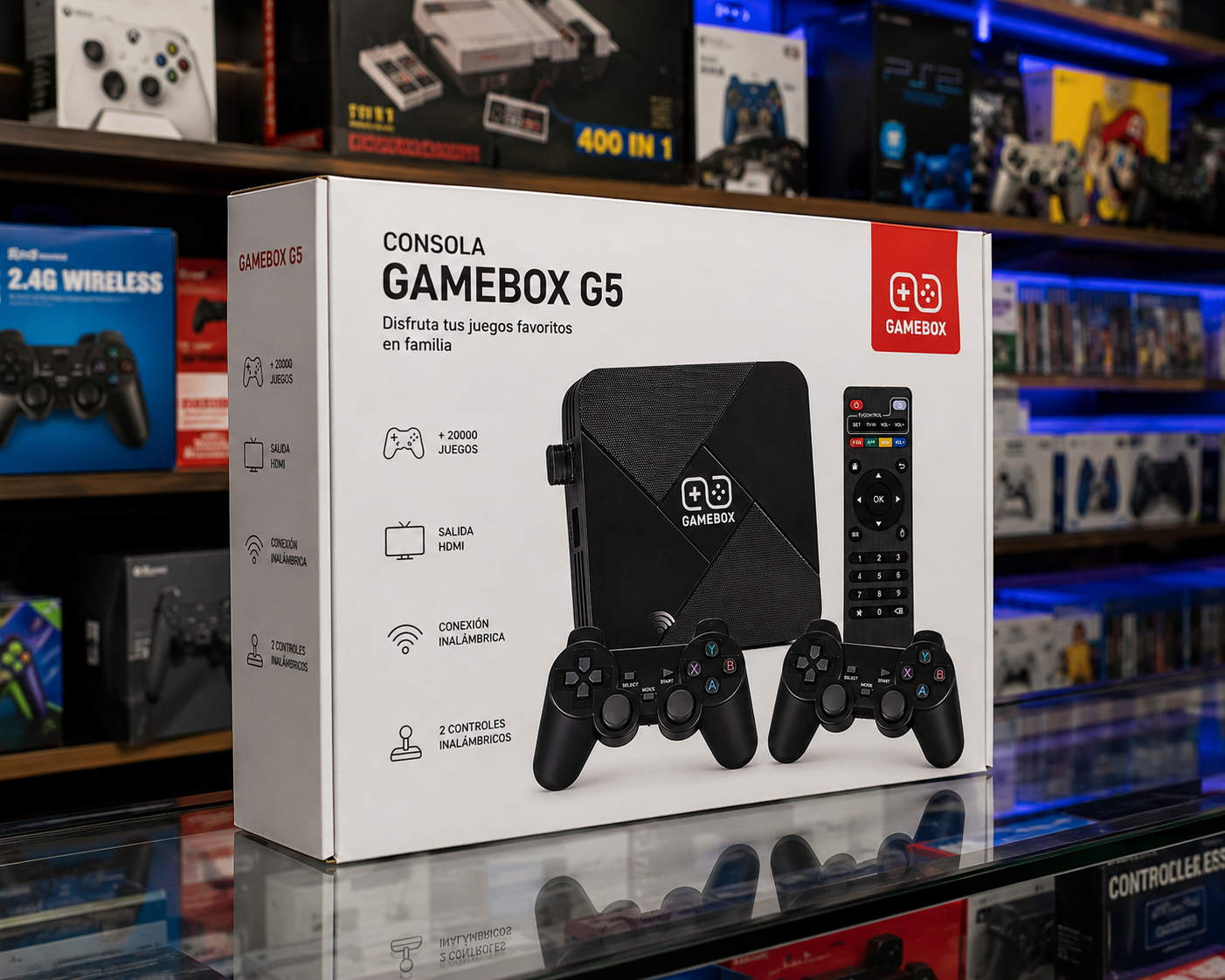 Consola Retro Portátil GameBox G5 con Pantalla IPS