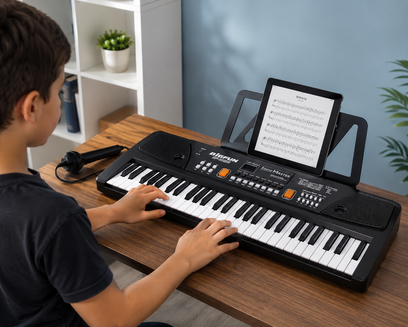 Organeta Electrónica BF-630 de 61 Teclas con Micrófono