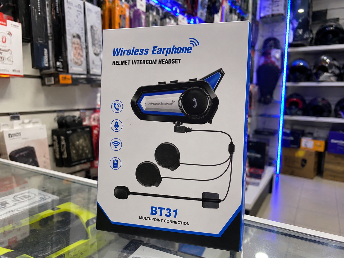 Intercomunicador Bluetooth BT31 para Casco de Moto con Reducción de Ruido