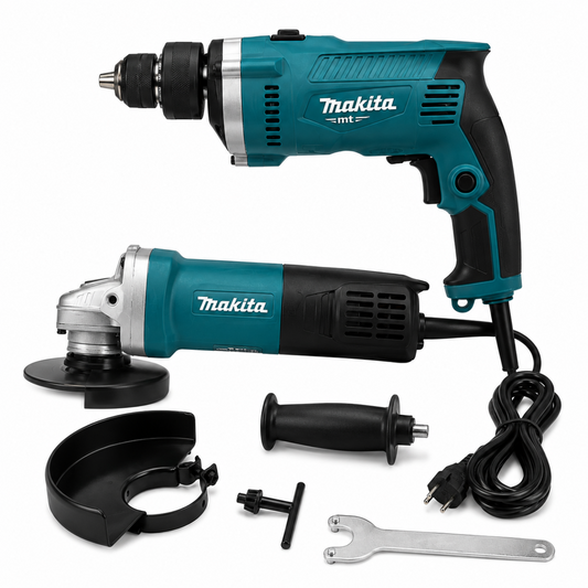 Combo Taladro Eléctrico Percutor + Pulidora IDCE Tools 710W