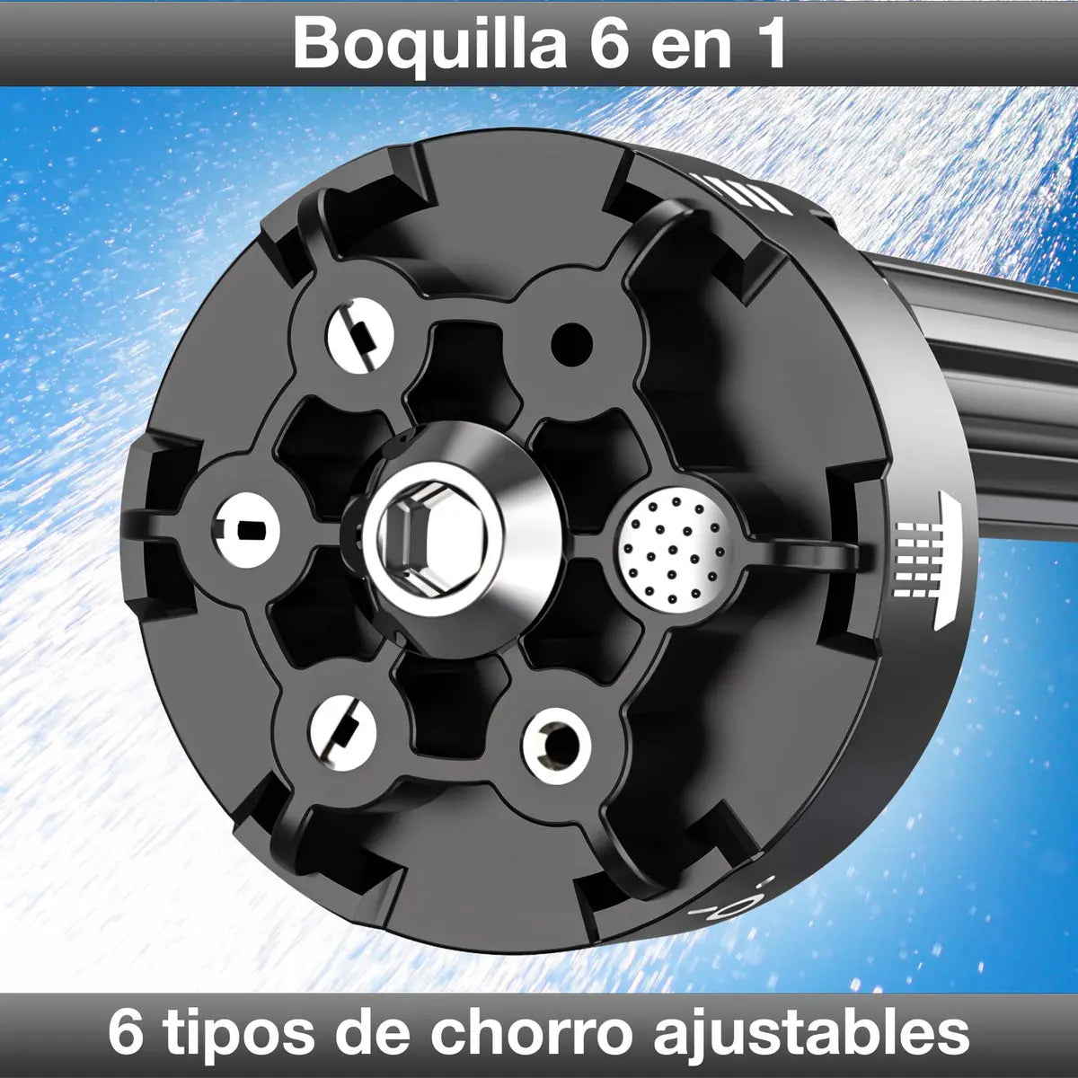 Hidrolavadora Portátil Inalámbrica 46V | Doble Batería | Boquilla 6 Chorros