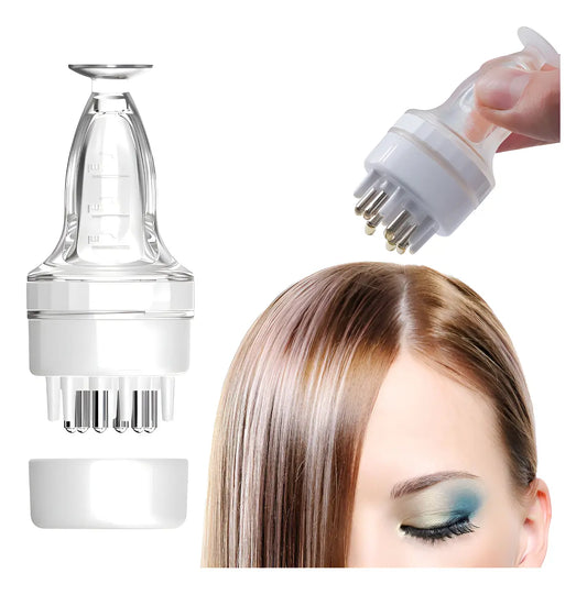 Peine Aplicador Dispensador Para Cuero Cabelludo Tratamiento Color Transparente