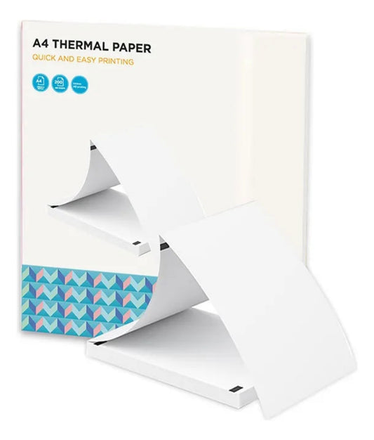 Papel Térmico A4 - 200 Hojas Para Impresoras