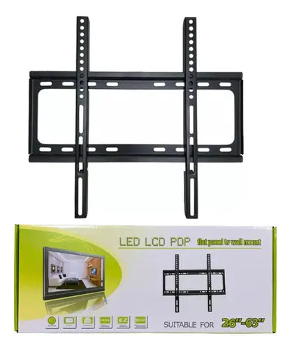 Soporte De Pared Fijo Para TV 26 a 63 Pulgadas Hierro Negro HD602B