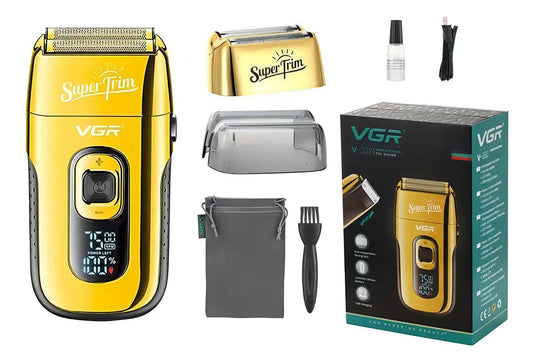 Máquina Afeitar VGR V-332 Shaver Afeitadora Dorado