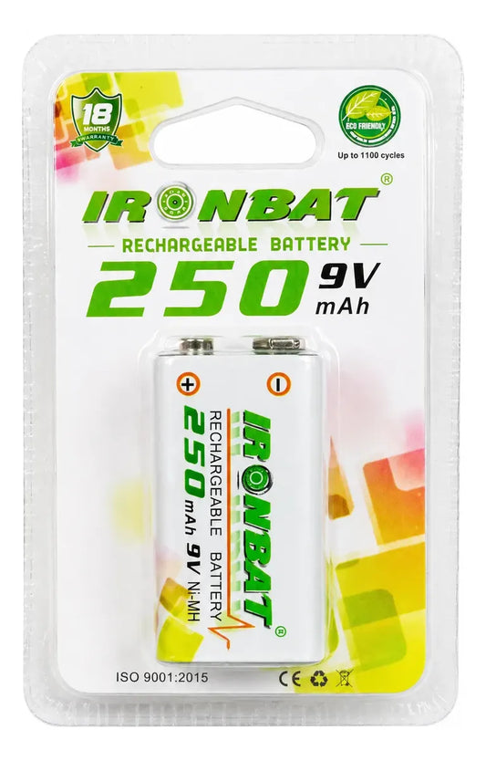 Batería Pila Recargable Cuadrada 9v 250mah | Ni-mh Origina