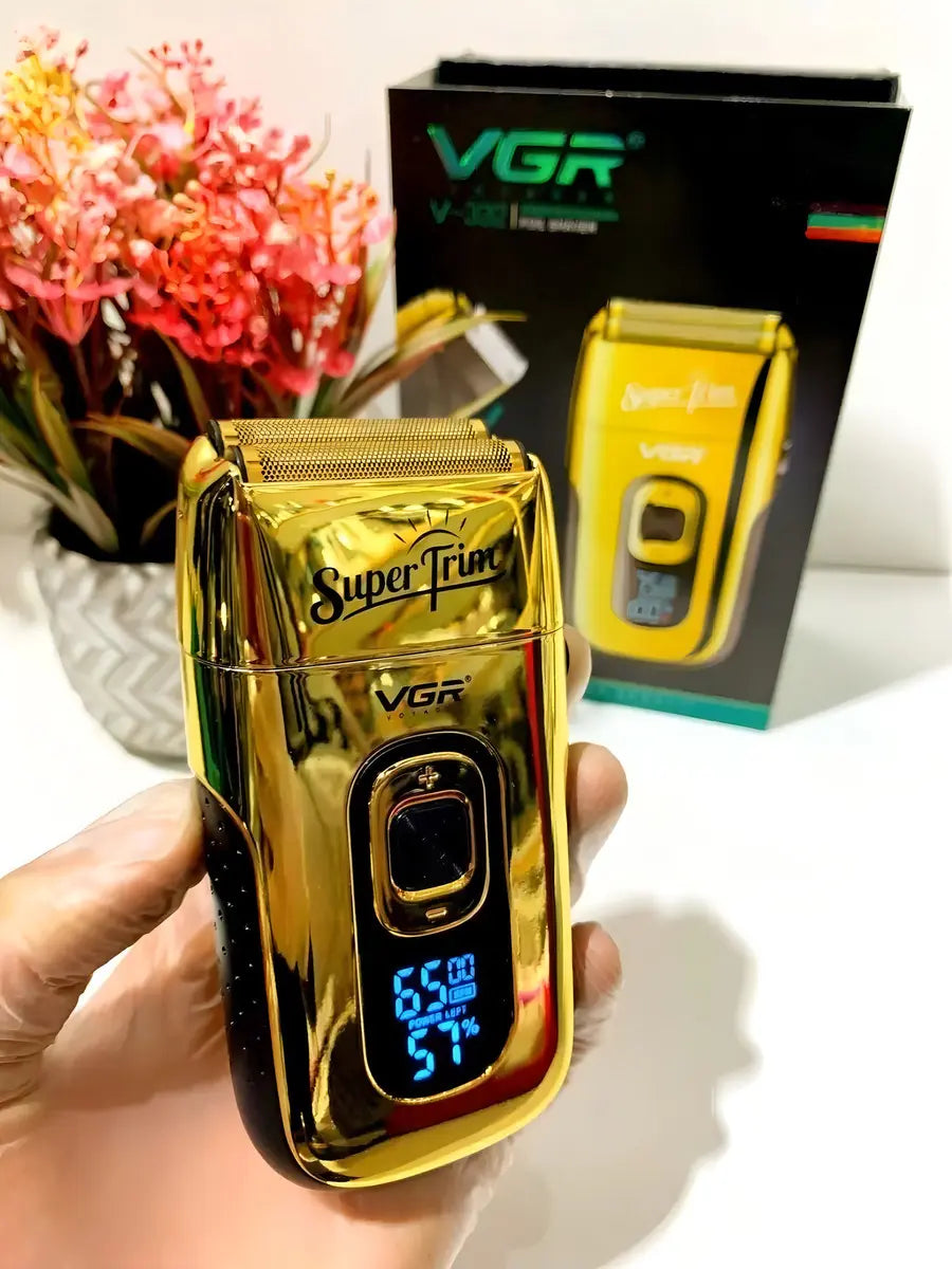 Máquina Afeitar VGR V-332 Shaver Afeitadora Dorado