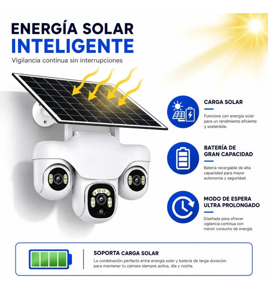 CAMARA WIFI SOLAR 3 LENTES S31A