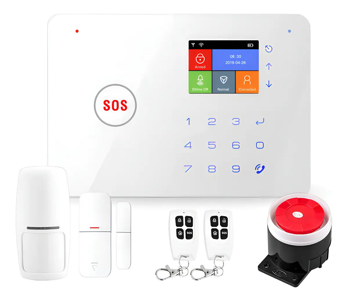 Kit Sistema De Alarma Seguridad Wifi + Gsm Casa-Local- Empresa