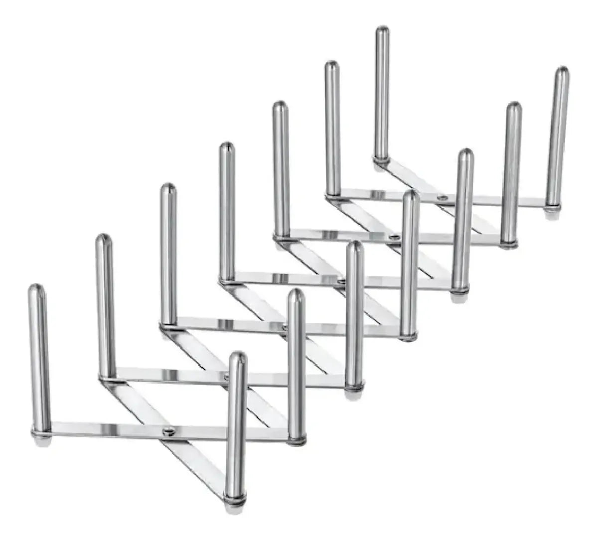 Organizador de Tapas de Ollas Soporte de Tapas de Ollas Ajustable Organizador Multiusos para Tapas de Ollas y Platos y Sartenes Estante Soporte Escurridor de Platos de Acero Inoxidable
