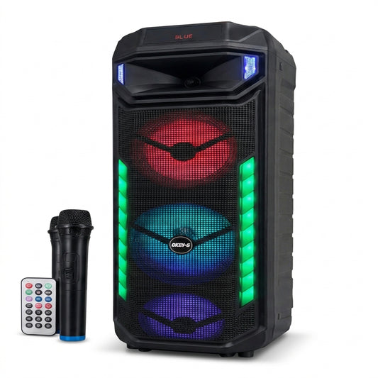 Cabina De Sonido Gedi-G GD-2888 De 3x8" Con Potencia Y Diseño Profesional