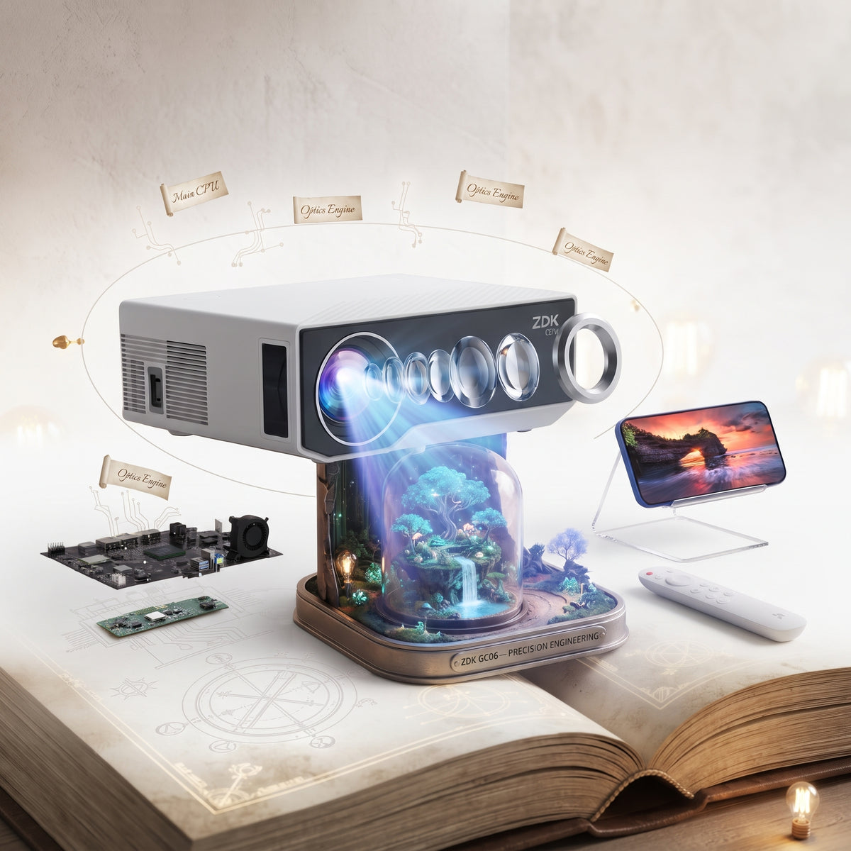 Proyector ZDK GC06 Para Cine En Casa