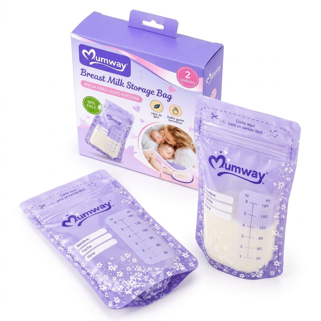 Bolsas Para Almacenar Leche Materna 180 Ml X 2 Unidades