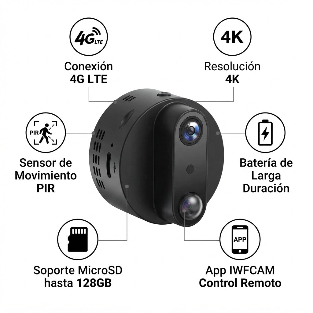 Mini Cámara 4G S9 App IwFCam