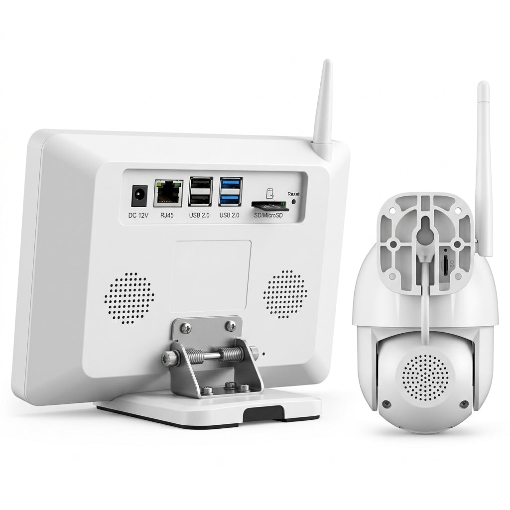 Kit Seguridad NVR 8 Cámaras Inalámbricas PTZ Con Pantalla TSEYE