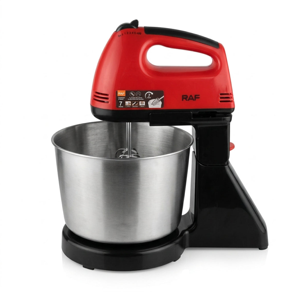 Batidora de Pedestal RAF 2 Litros 200W – Mezcladora Eléctrica para Repostería