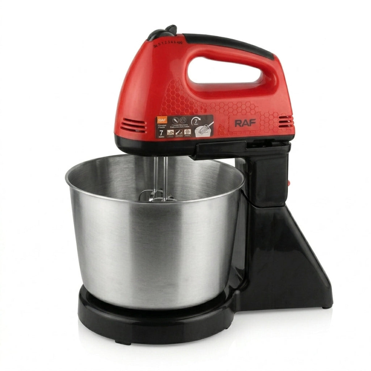 Batidora de Pedestal RAF 2 Litros 200W – Mezcladora Eléctrica para Repostería