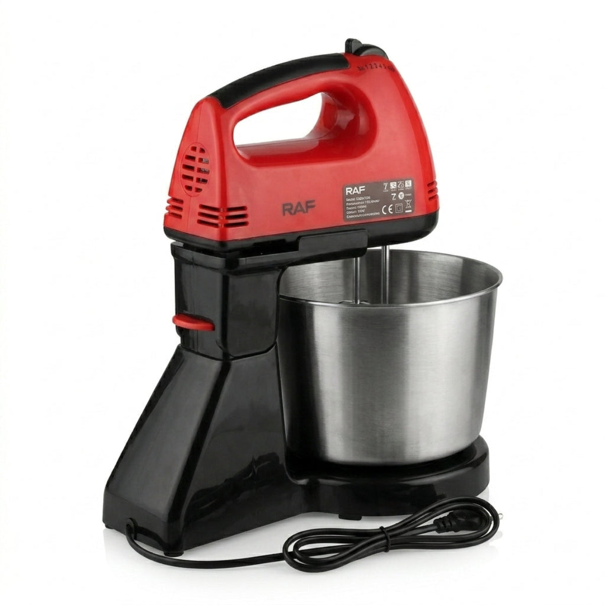 Batidora de Pedestal RAF 2 Litros 200W – Mezcladora Eléctrica para Repostería