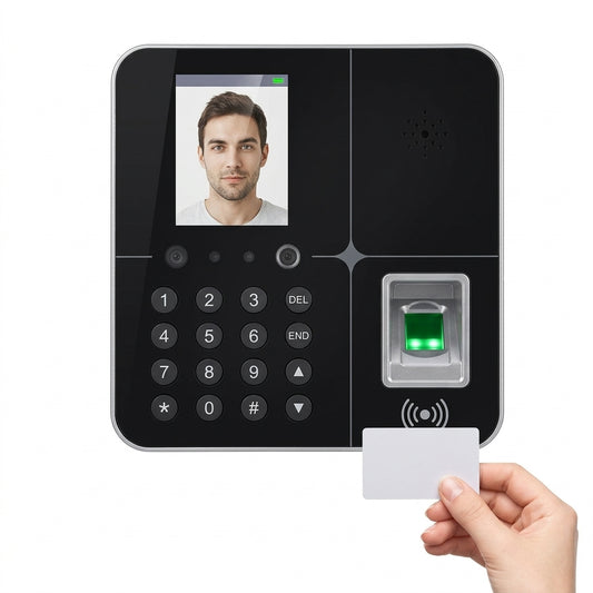 Control De Acceso Biométrico Con Huella, Reconocimiento Facial, Tarjeta RFID Y Contraseña