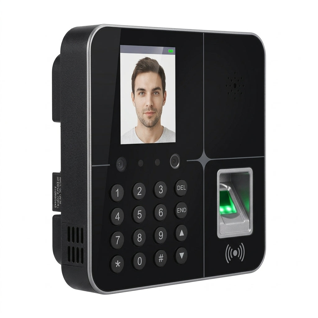 Control De Acceso Biométrico Con Huella, Reconocimiento Facial, Tarjeta RFID Y Contraseña