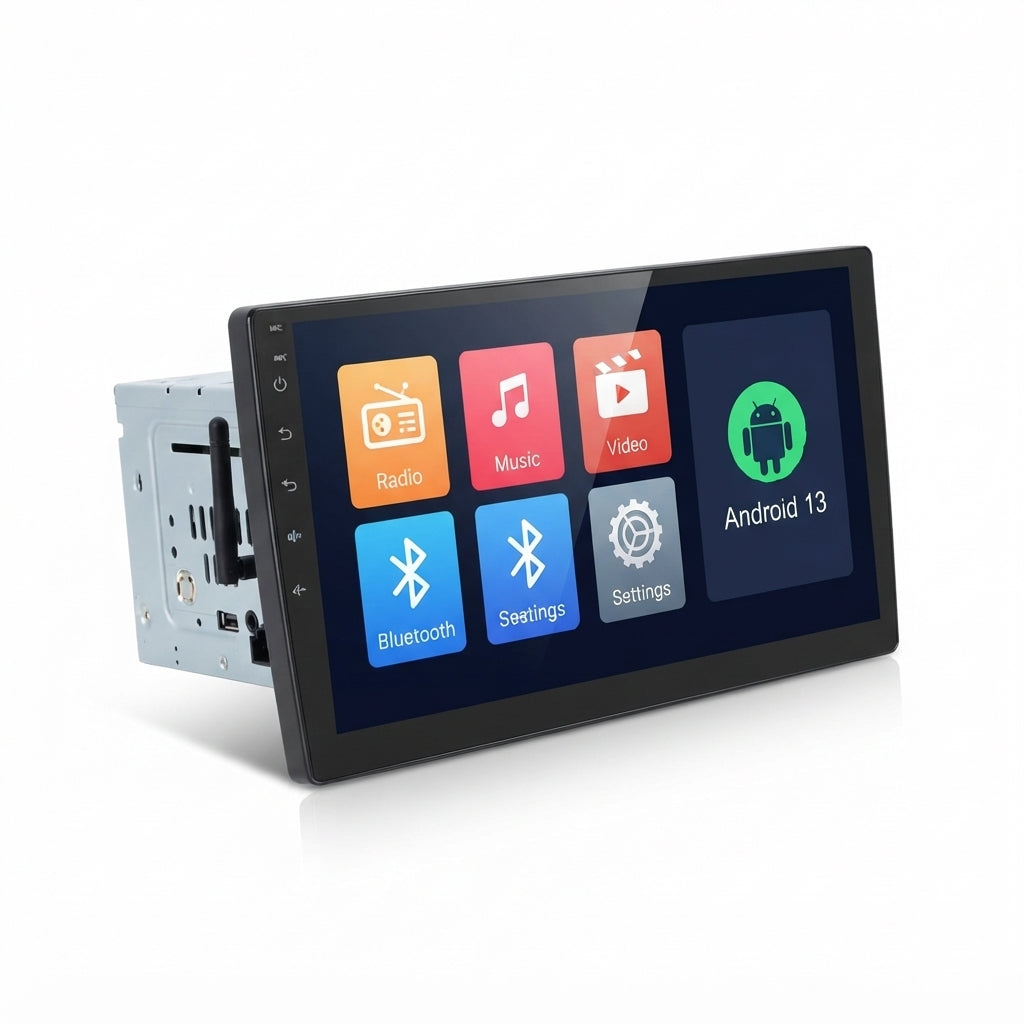 Pantalla Android Carplay Radio 10" Para Auto + GPS + Cámara Reversa
