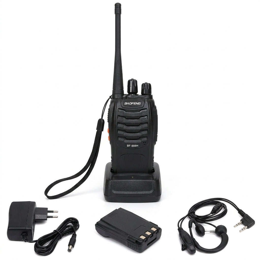 Walkie Talkie Baofeng BF-888H Radio Bidireccional Set x2 | 16 Canales UHF Recargables