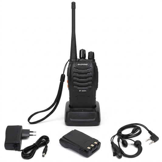 Walkie Talkie Baofeng BF-888H Radio Bidireccional Set x2 | 16 Canales UHF Recargables