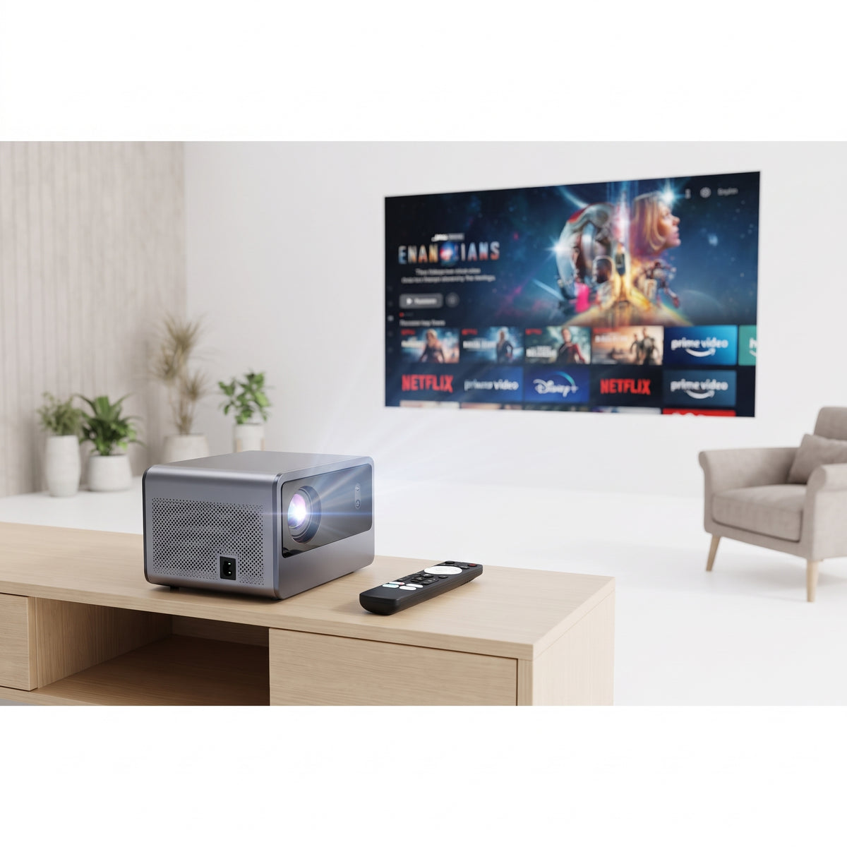 Proyector Smart QVAMODO K11 Con Netflix Oficial 500 ANSI