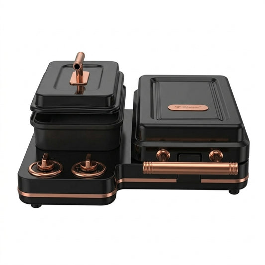 Sanduchera Máquina De Desayuno Multifuncional Eléctrica 2 en 1 – 1150W
