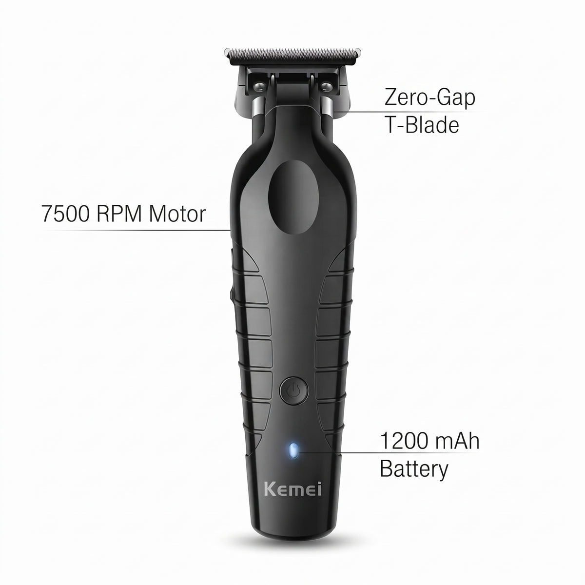 Patillera Profesional Kemei KM-2299 Para Perfilados Y Acabados Precisos