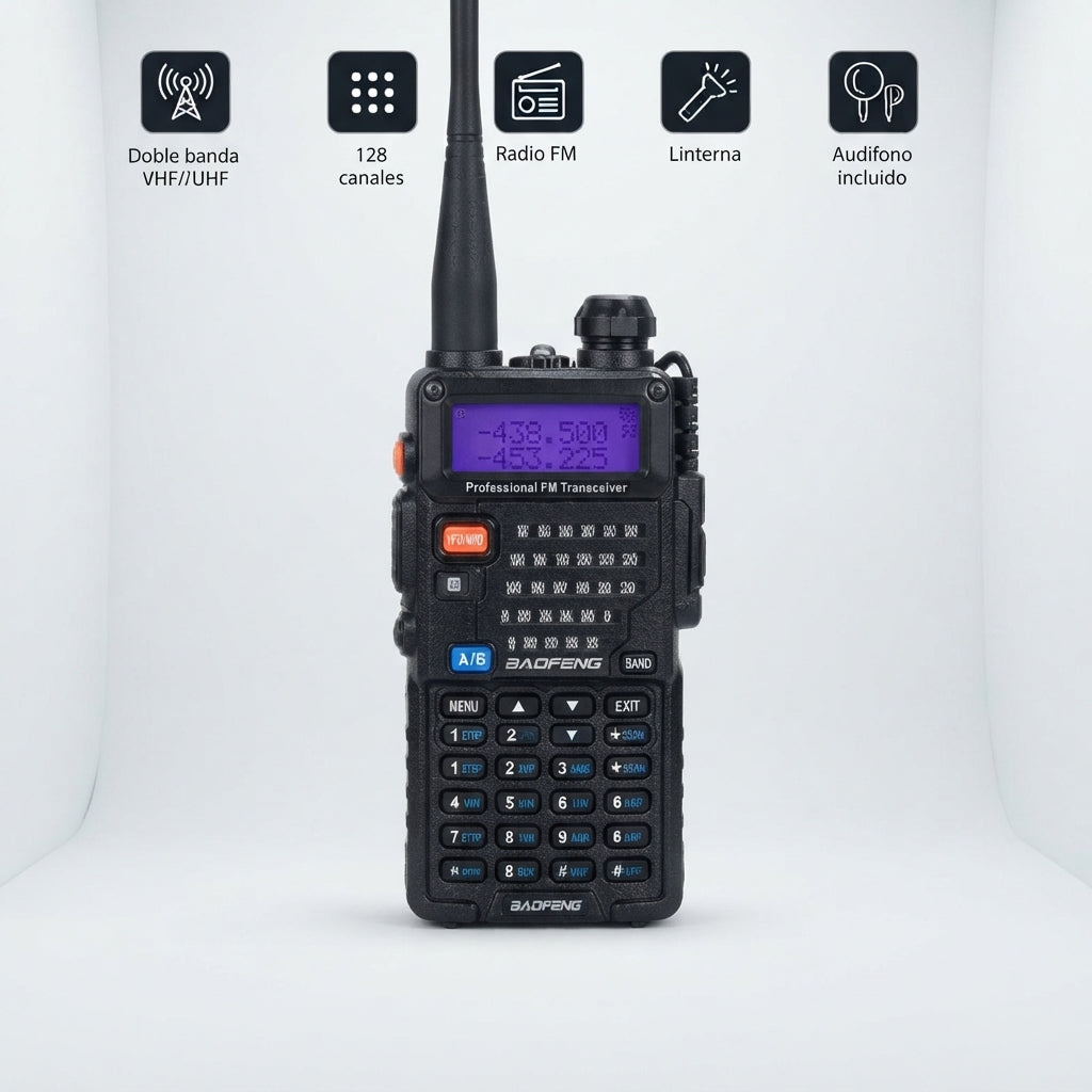 Radio Baofeng UV-5R Doble Banda VHF UHF
