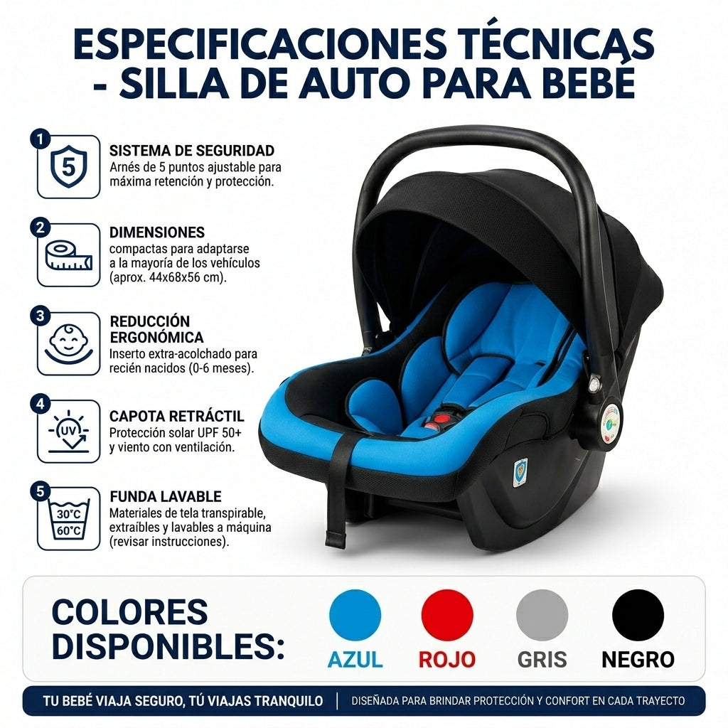 Silla De Bebé Para Carro Infantil