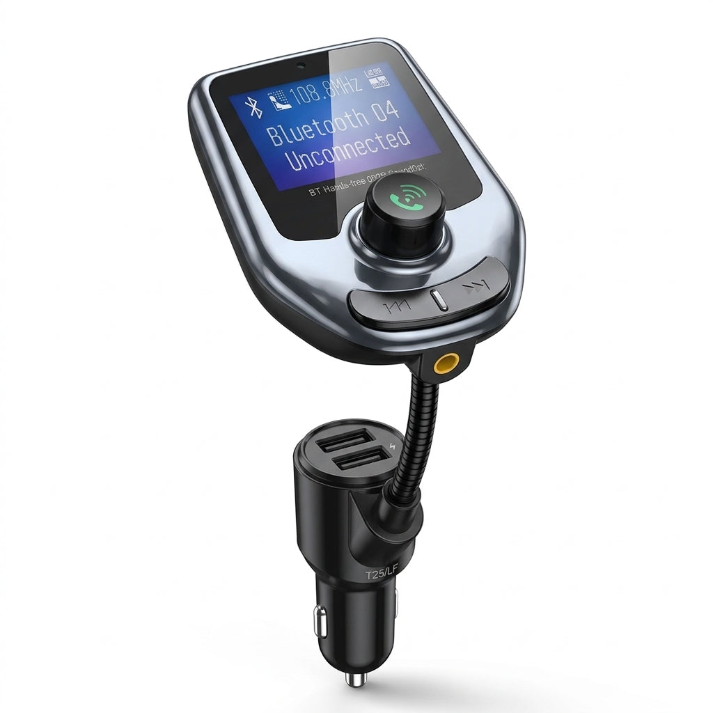 Adaptador Transmisor Bluetooth Modulador Doble Puerto Carro