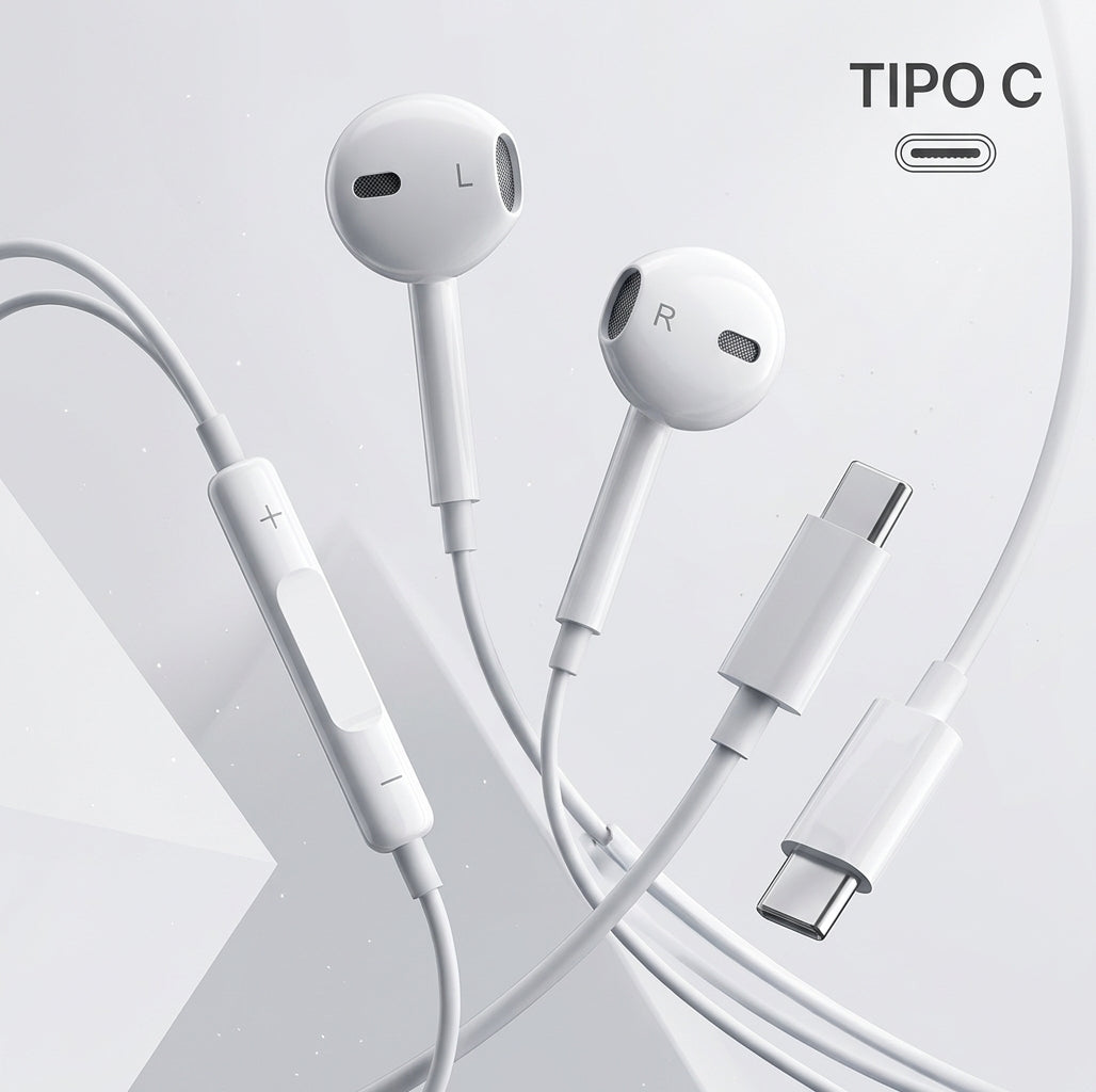 Audífonos Tipo C USB-C Con Micrófono | Sonido Estéreo Para Celular