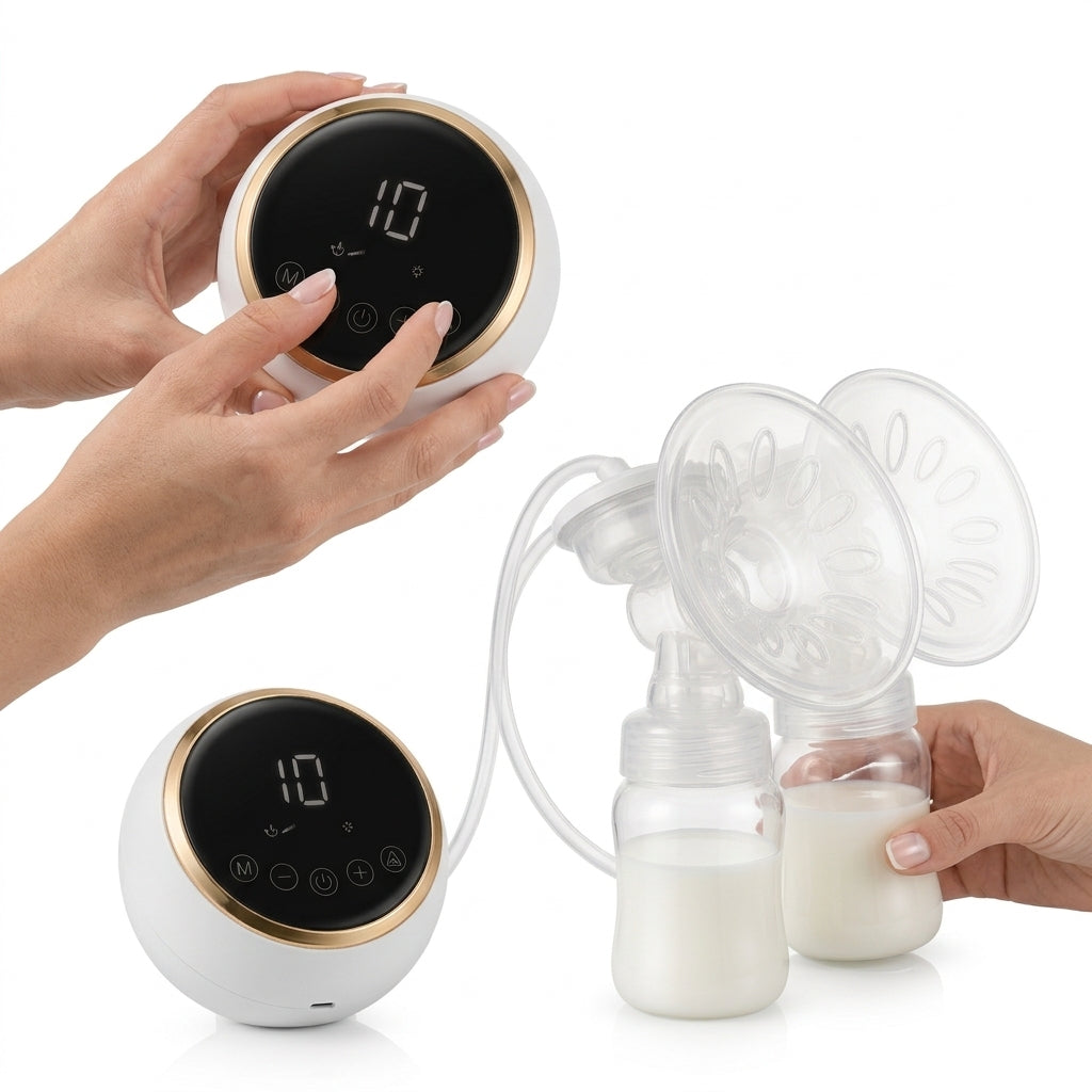 Extractor De Leche Materna Eléctrico Doble Con Pantalla Digital Táctil