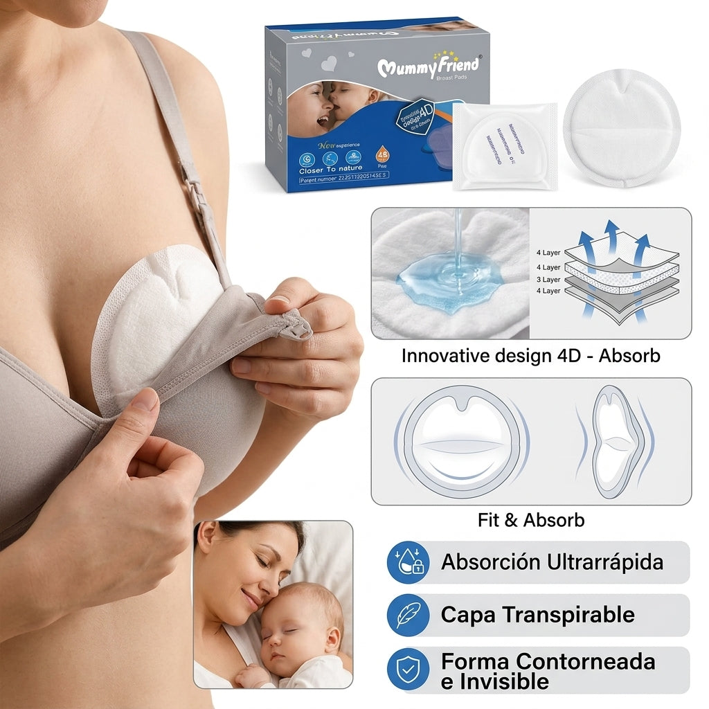 48 piezas de Toallas Para Lactancia Materna – Práctica y Cómoda Para Mamá y Bebé