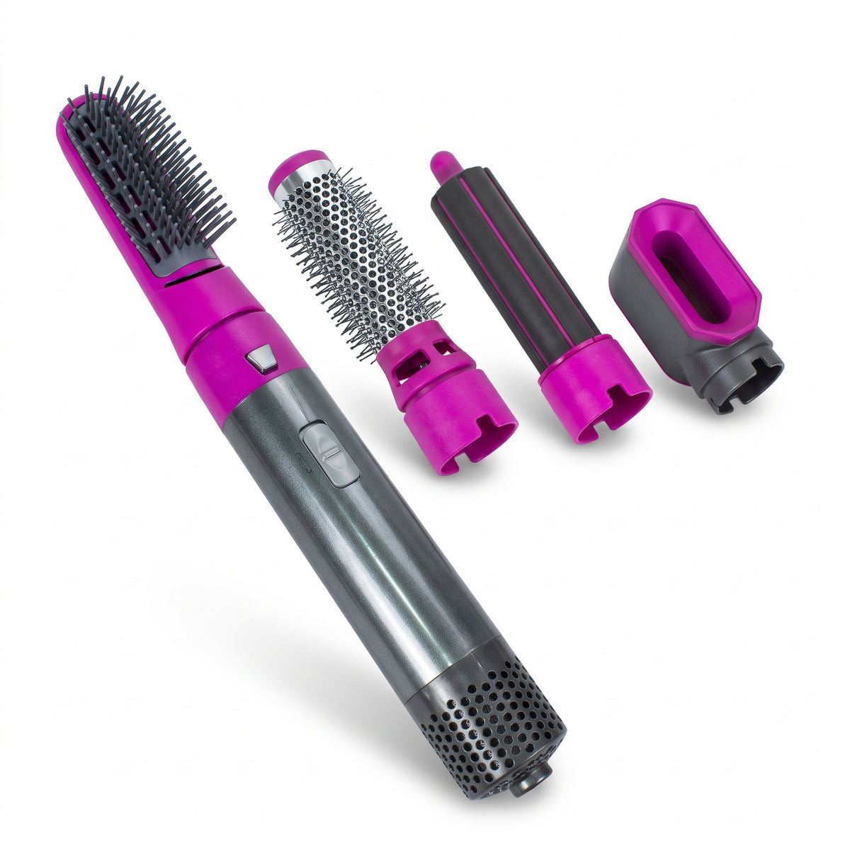 Secador Moldeador De Cabello 5 En 1 Con Accesorios Intercambiables