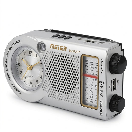 C-Radio Con Reloj Meimer / M-572