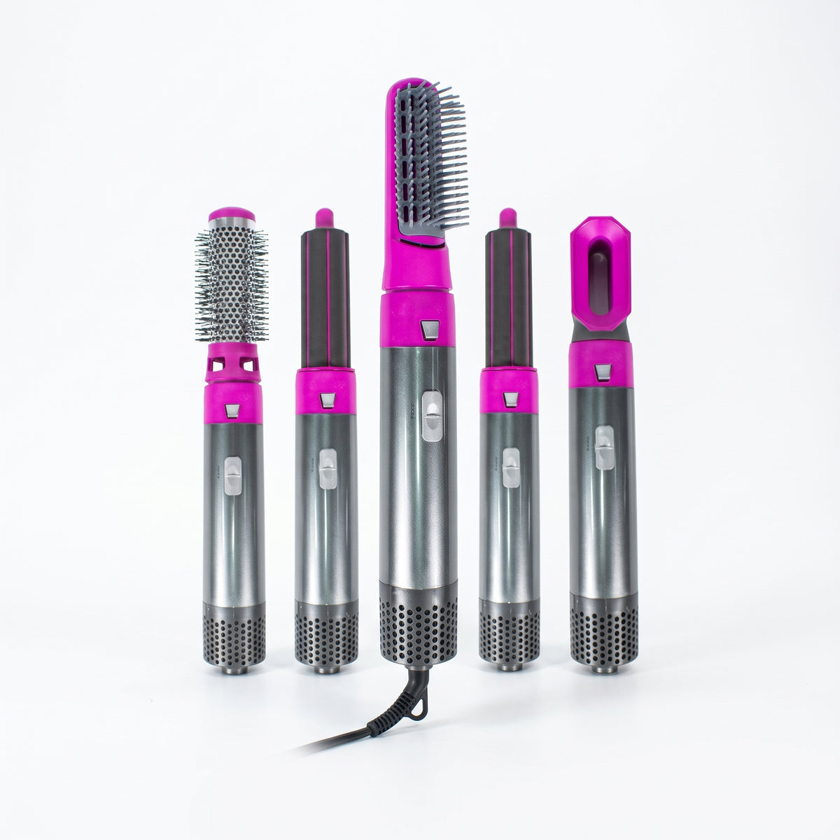 Secador Moldeador De Cabello 5 En 1 Con Accesorios Intercambiables