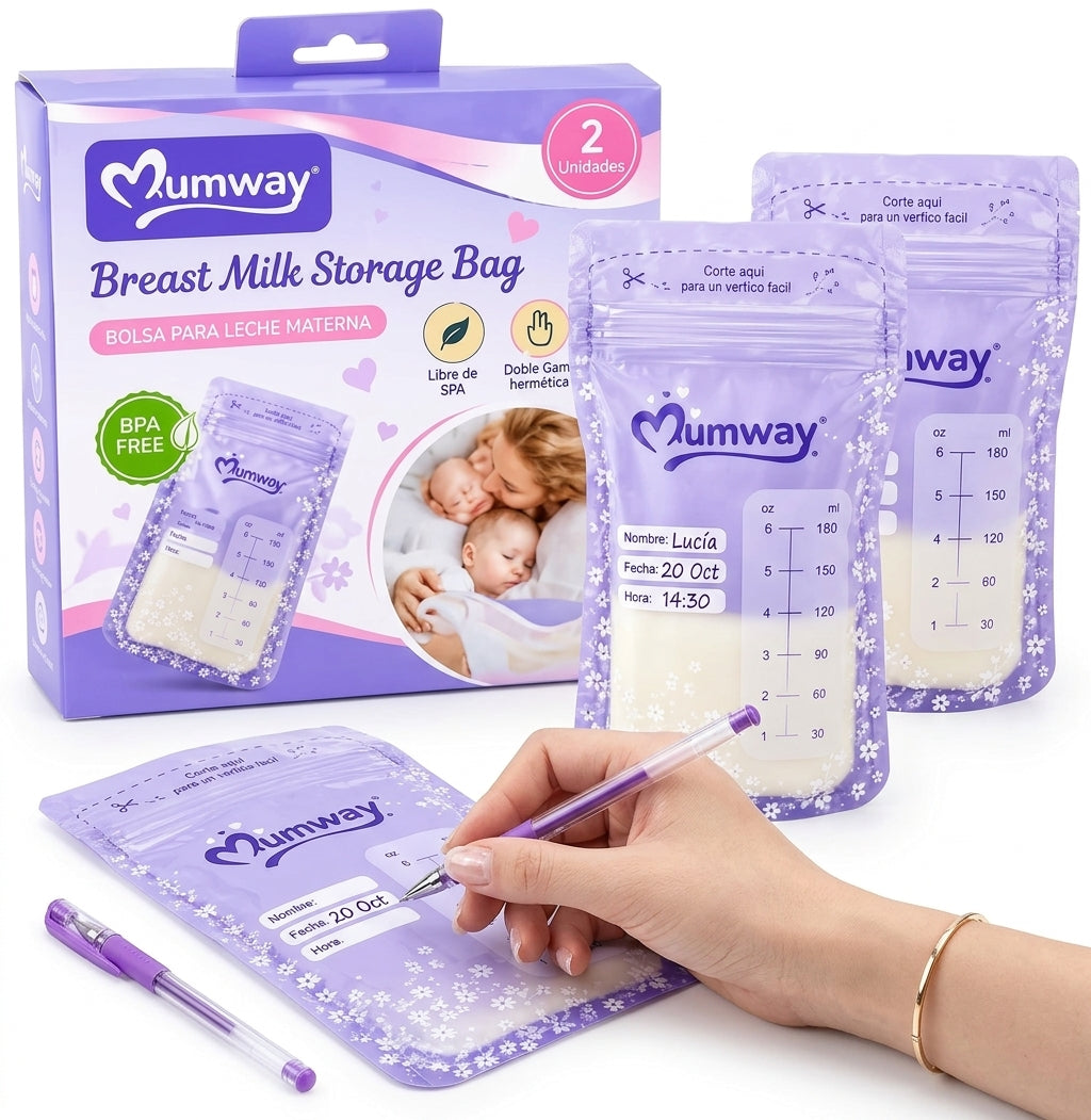 Bolsas Para Almacenar Leche Materna 180 Ml X 2 Unidades