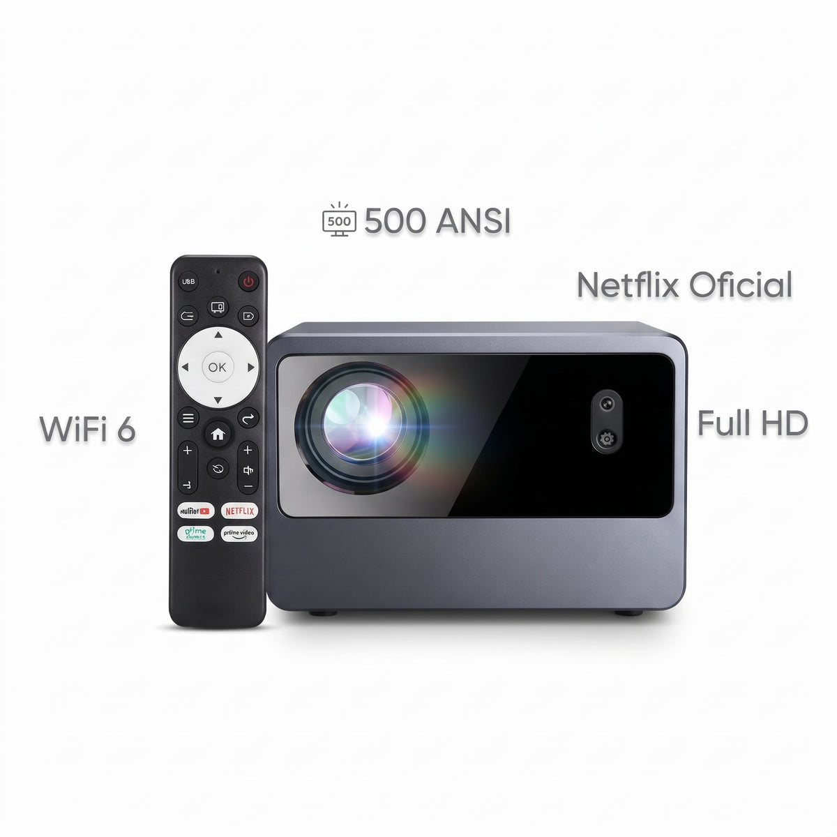 Proyector Smart QVAMODO K11 Con Netflix Oficial 500 ANSI
