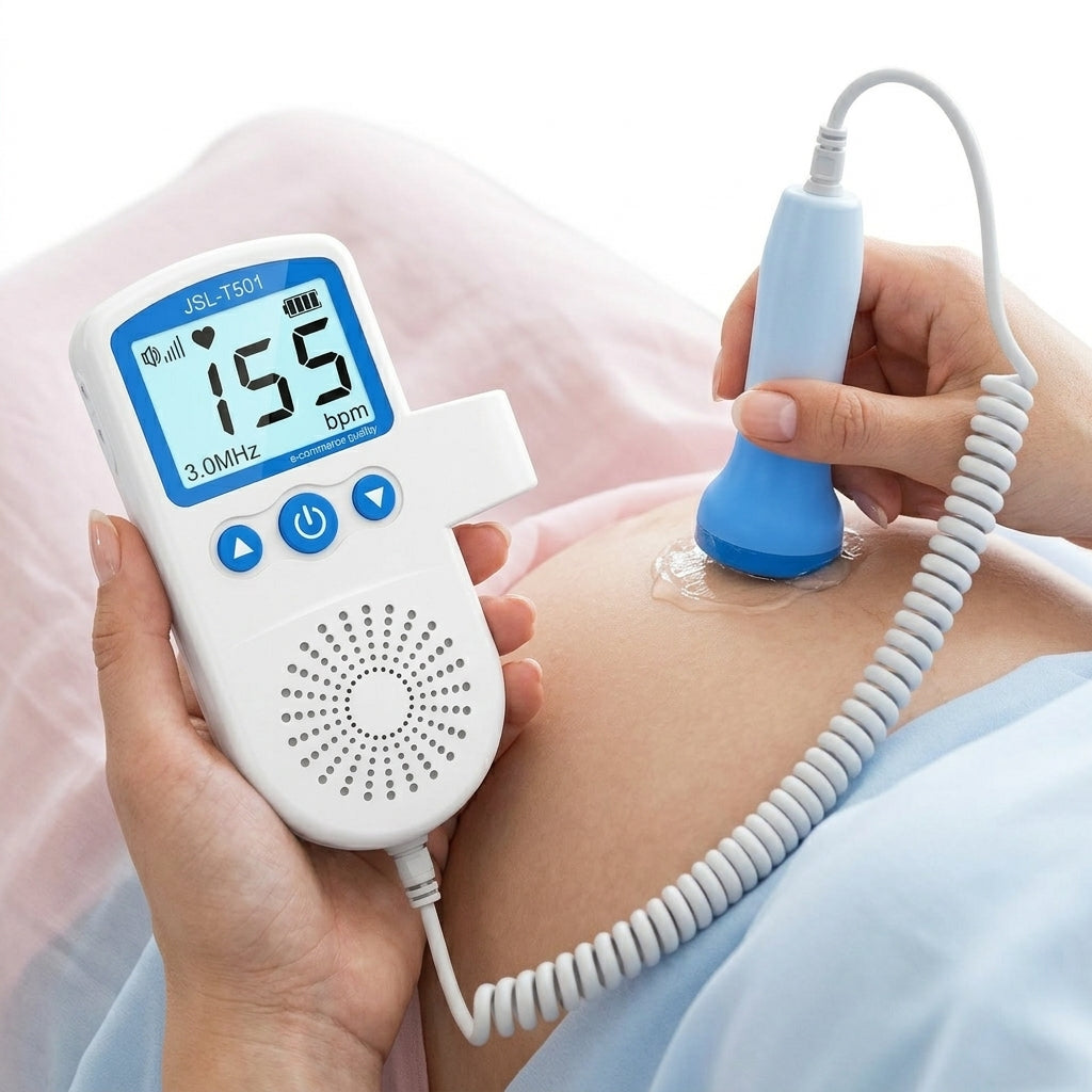 Doppler Fetal Portátil JSL-T501 Para Escuchar Latidos Del Bebé