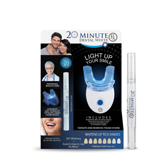 Blanqueador Dental 20 Minutos Con Luz LED Y Gel