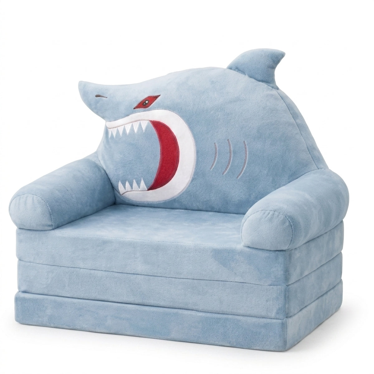 Sofá Cama Plegable Sillón para Niños Tiburón – Diseño Infantil Convertible